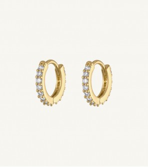 Golden Round trendy Earring